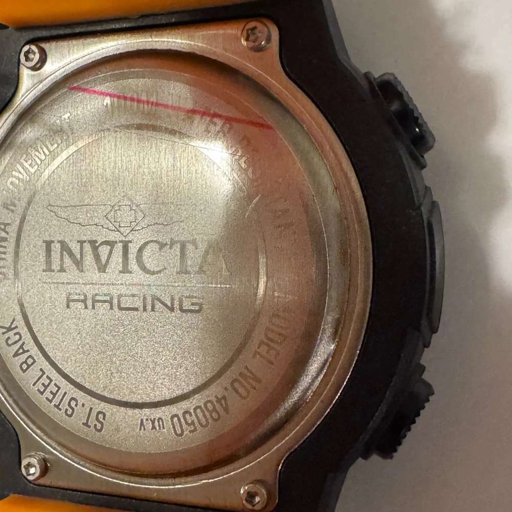 Invicta Men’s Racing Digital 52mm Blk/Org Designed by Professional Drivers.